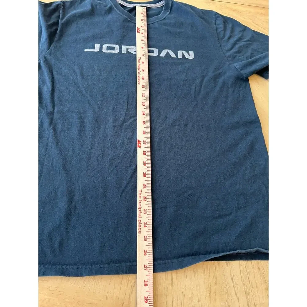 Air JORDAN XL Shirt Jumpman Big Logo Silver Black Basketball #23 Michael Jordan